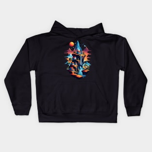 Urban Futurism Unleashed Kids Hoodie